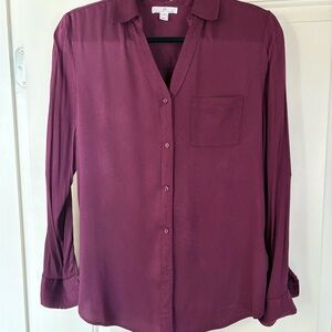 RW&CO. Red Cuffed Sleeve Button Down Shirt